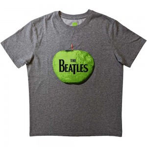 The Beatles Unisex T-Shirt: Apple Logo (Grey) (XX-Large)