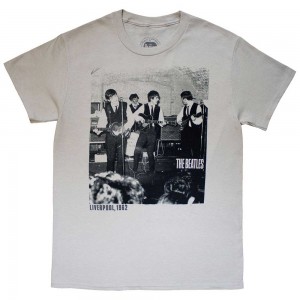 The Beatles Unisex T-Shirt: The Cavern 1962 (Silver Grey) (Medium)