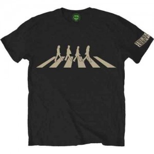 The Beatles Unisex T-Shirt: Abbey Road Silhouette (Black) (Small)