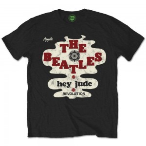 The Beatles Unisex T-Shirt: Hey Jude/Revolution (Black) (Small)