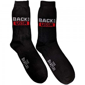 The Beatles Unisex Ankle Socks: Back in the USSR (Black) (UK Size 7 - 11)