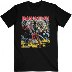 Iron Maiden Unisex T-Shirt: Number Of The Beast (Black) (X-Large)