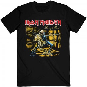 Iron Maiden Unisex T-Shirt: Piece of Mind (Black) (Medium)