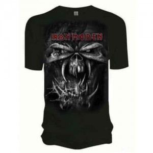 Iron Maiden Unisex T-Shirt: Final Frontier Eddie Vintage (Black) (X-Large)