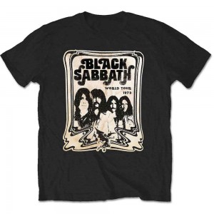 Black Sabbath Unisex T-Shirt: World Tour 1978 (Black) (Medium)