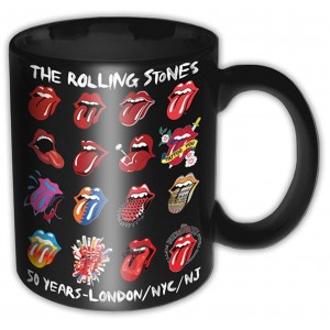The Rolling Stones Unboxed Mug: Tongue Evolution (Black)