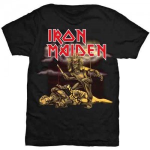 Iron Maiden Ladies T-Shirt: Slasher (Black) (Skinny Fit) (Medium)