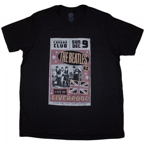 The Beatles Ladies T-Shirt: Live In Liverpool (Black) (Large)