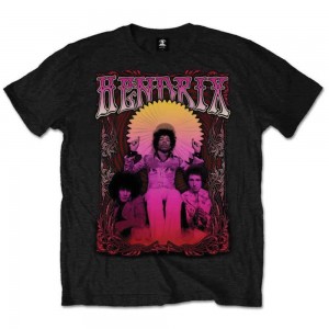 Jimi Hendrix Unisex T-Shirt: Ferris Wheel (Black) (Small)