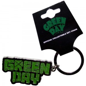 Green Day Band Keychain: Green Logo