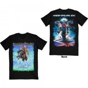 Iron Maiden Unisex T-Shirt: Tour Trooper (Black) (Back Print) (Small)