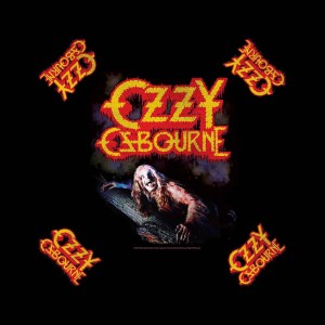 Ozzy Osbourne Unisex Bandana: Bark at the Moon (Black)