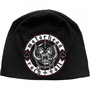 Motorhead Unisex Beanie Hat: Biker Badge (Black)