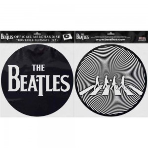 The Beatles Turntаble Slipmat Set: Drop T Logo & Crossing Silhouette