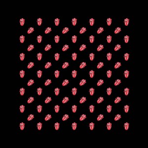 The Rolling Stones Unisex Bandana: Tongues (Black)