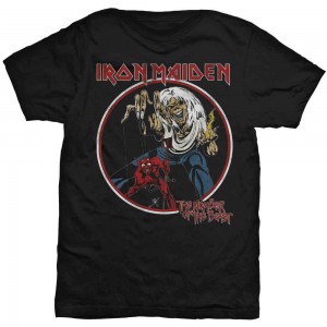 Iron Maiden Unisex T-Shirt: Number Of The Beast Vintage (Black) (Medium)