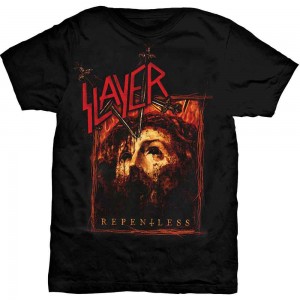 Slayer Unisex T-Shirt: Repentless Rectangle (Black) (Medium)