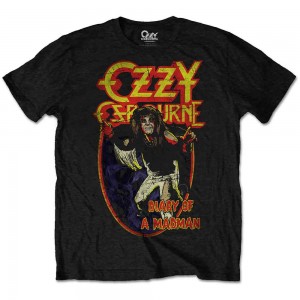 Ozzy Osbourne Unisex T-Shirt: Diary of a Mad Man (Black) (Large)