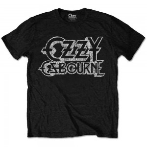 Ozzy Osbourne Unisex T-Shirt: Vintage Logo (Black) (Small)