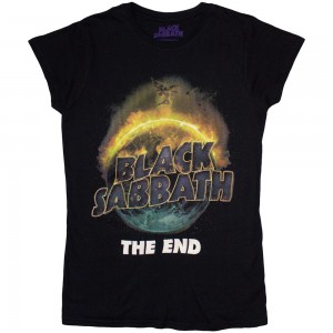Black Sabbath Ladies T-Shirt: The End (Black) (Large)