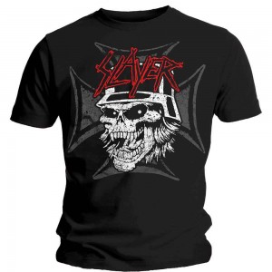 Slayer Unisex T-Shirt: Graphic Skull (Black) (Medium)