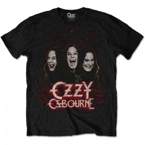 Ozzy Osbourne Unisex T-Shirt: Crows & Bars (Black) (Medium)