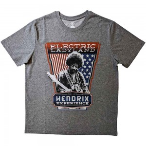 Jimi Hendrix Unisex T-Shirt: Electric Ladyland (Grey) (Medium)
