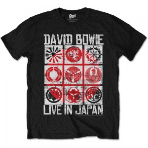 David Bowie Unisex T-Shirt: Live in Japan (Black) (XX-Large)