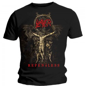 Slayer Unisex T-Shirt: Cruciform Skeletal (Black) (Medium)
