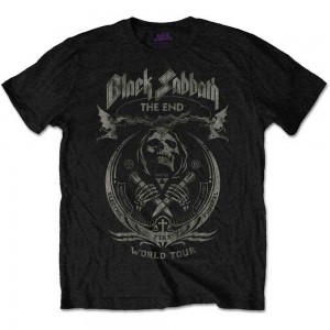 Black Sabbath Unisex T-Shirt: The End Mushroom Cloud (Black) (Small)