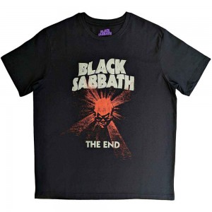 Black Sabbath Unisex T-Shirt: The End Skull Shine (Black) (Small)