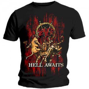 Slayer Unisex T-Shirt: Hell Awaits (Black) (X-Large)