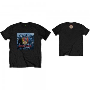 The Beatles Unisex T-Shirt: Sgt Pepper Blue (Black) (Back Print) (X-Large)