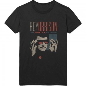 Roy Orbison Unisex T-Shirt: Pretty Woman (Black) (Medium)