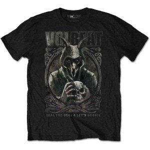 Volbeat Unisex T-Shirt: Goat with Skull (Black) (X-Large)