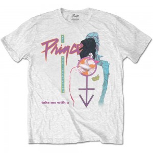 Prince Unisex T-Shirt: Take Me With U (White) (X-Large)