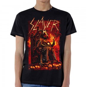 Slayer Unisex T-Shirt: Goat Skull (Black) (Small)