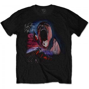 Pink Floyd Unisex T-Shirt: The Wall Scream & Hammers (Black) (Small)