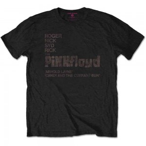 Pink Floyd Unisex T-Shirt: Arnold Layne Demo (Black) (Small)