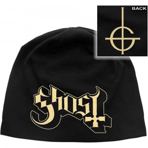 Ghost Unisex Beanie Hat: Logo JD Print (Black)