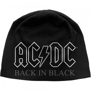 AC/DC Unisex Beanie Hat: Back in Black (Black)