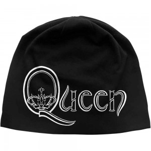 Queen Unisex Beanie Hat: Logo JD Print (Black)