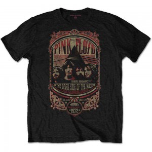 Pink Floyd Unisex T-Shirt: Portsmouth 1972 (Black) (Medium)