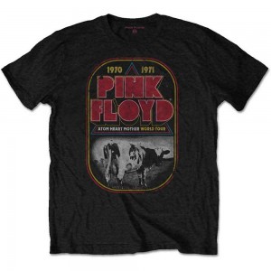 Pink Floyd Unisex T-Shirt: AHM Tour (Black) (Medium)