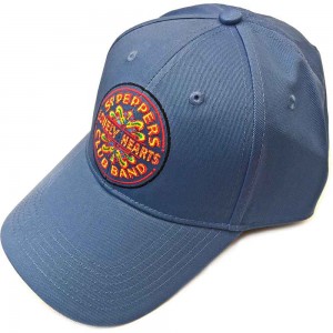 The Beatles Unisex Baseball Cap: Sgt Pepper Drum (Demin Blue)