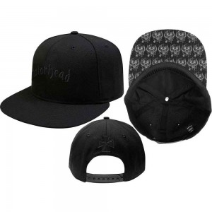 Motorhead Unisex Snapback Cap: Logo & Warpig (Black)