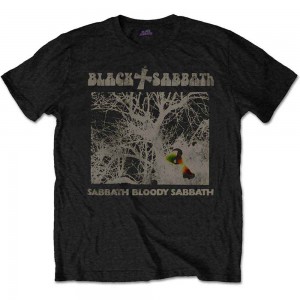 Black Sabbath Unisex T-Shirt: Sabbath Bloody Sabbath Vintage (Black) (Small)