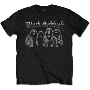 Black Sabbath Unisex T-Shirt: Greyscale Group (Black) (Medium)