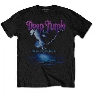 Deep Purple Unisex T-Shirt: Smoke On The Water (Black) (Medium)