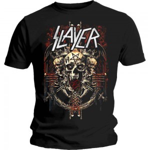 Slayer Unisex T-Shirt: Demonic Admat (Black) (Medium)